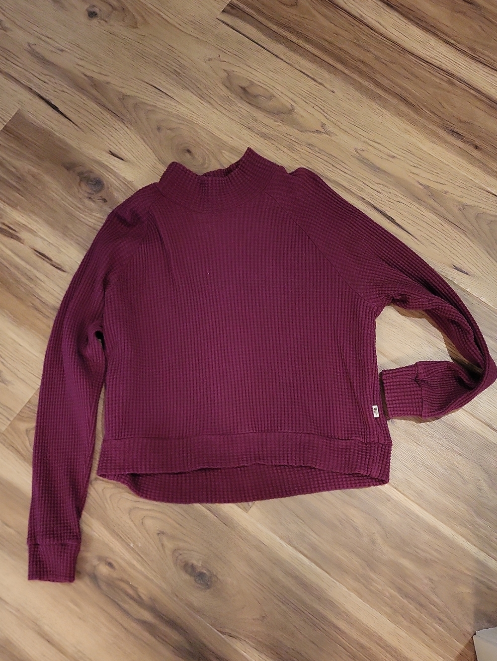 North Face- Women's Waffle Knit Mock Neck Sweater